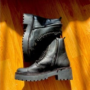 Wishbone combat boots - women’s size 8.5